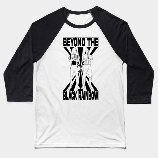 "Beyond the Black Rainbow" Baseball T-Shirt by motelgemini